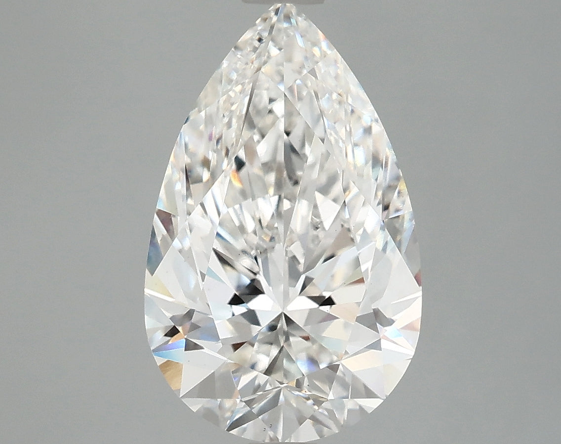 OROLEV Lab Grown Diamond Pear 4.05 Carats - Certification No.795653366