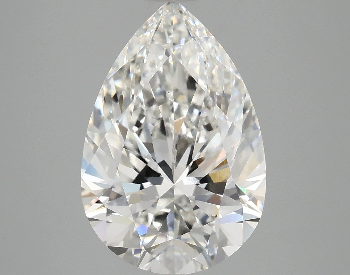 OROLEV Lab Grown Diamond Pear 4.08 Carats - Certification No.789607422