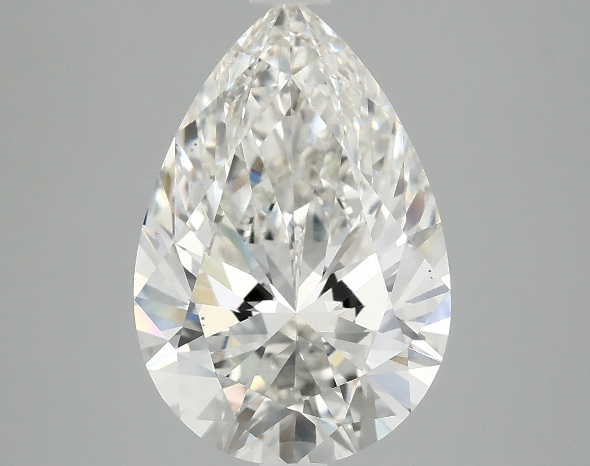 OROLEV Lab Grown Diamond Pear 4.08 Carats - Certification No.763664921