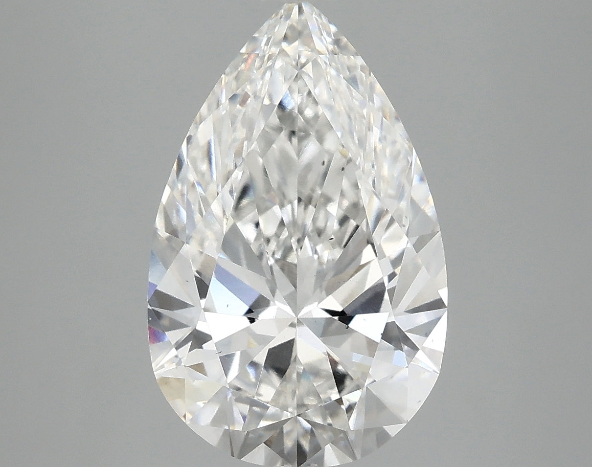OROLEV Lab Grown Diamond Pear 4.06 Carats - Certification No.763665058