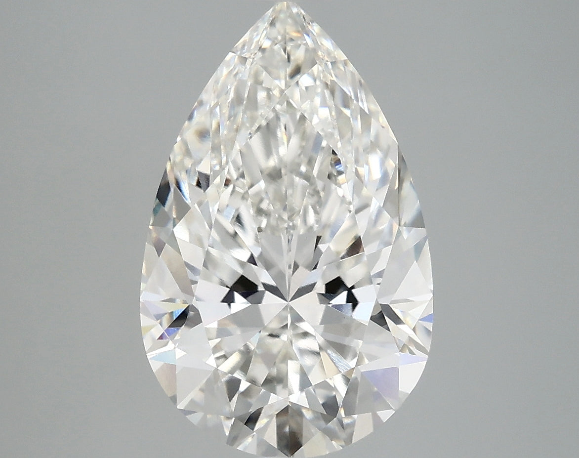 OROLEV Lab Grown Diamond Pear 4.08 Carats - Certification No.762506242