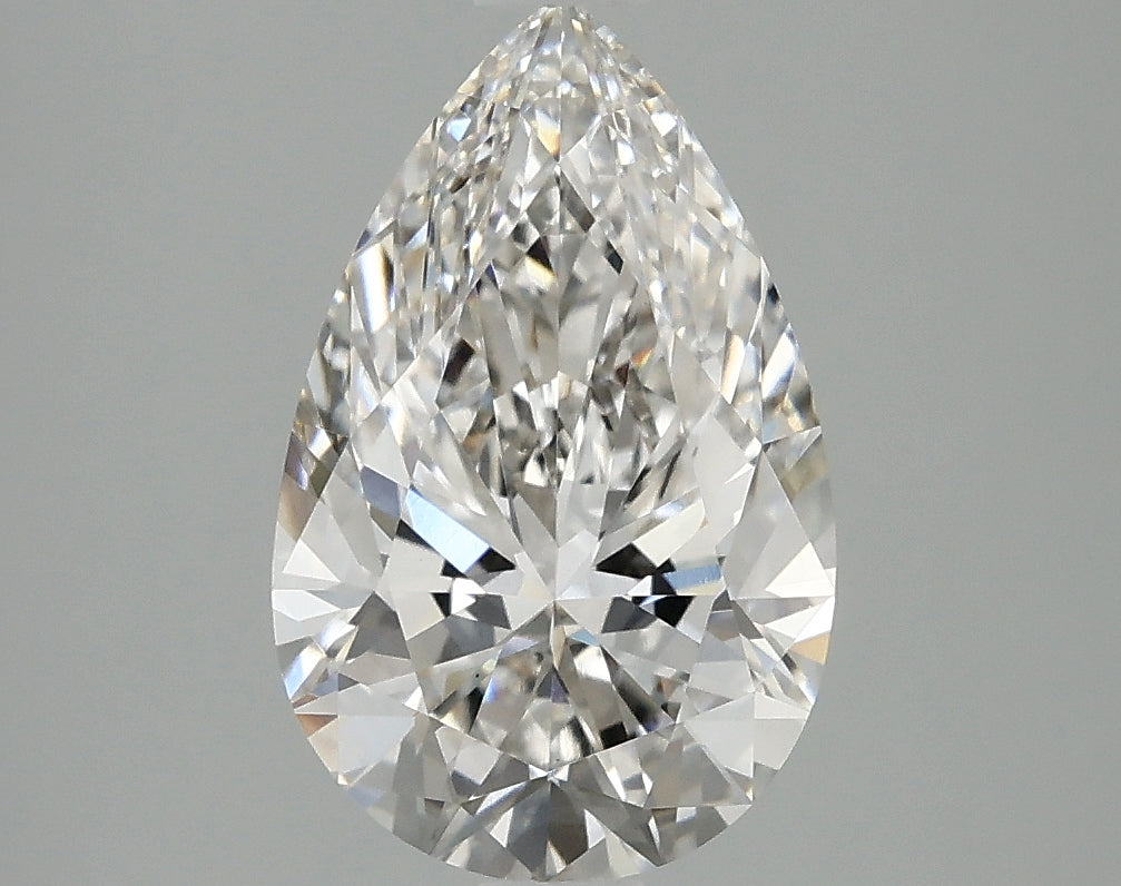 OROLEV Lab Grown Diamond Pear 2.52 Carats - Certification No.776689895