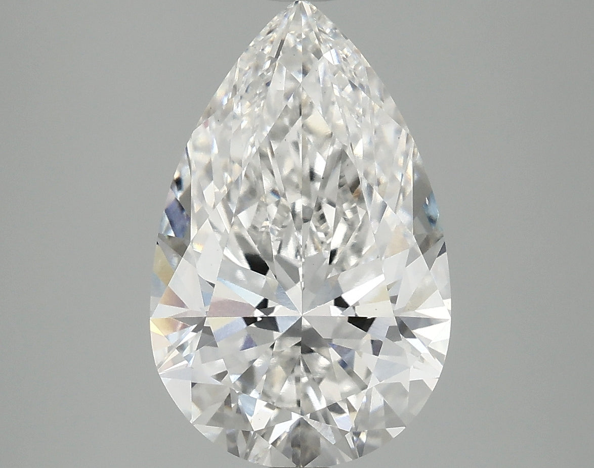 OROLEV Lab Grown Diamond Pear 4.07 Carats - Certification No.763665000