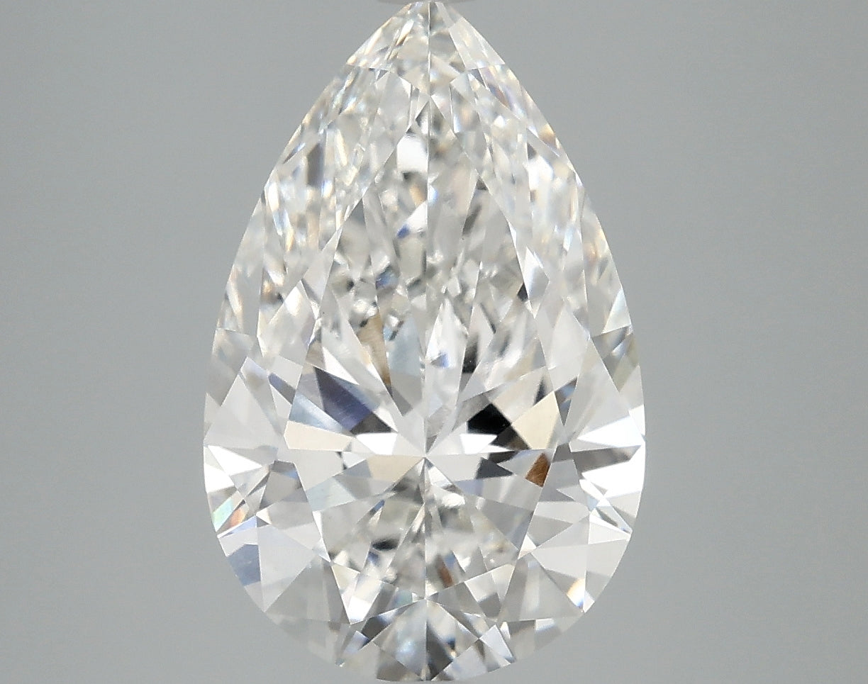 OROLEV Lab Grown Diamond Pear 4.09 Carats - Certification No.763662469