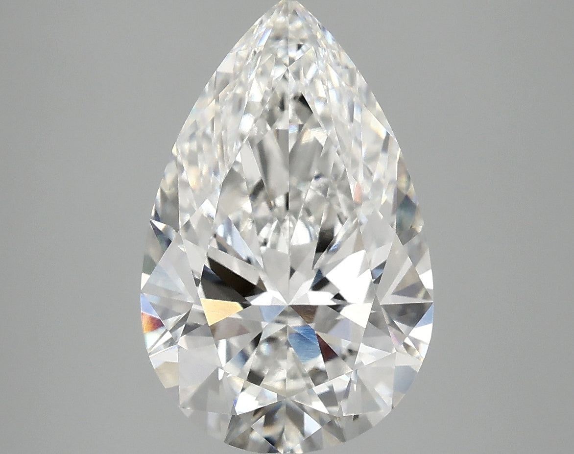 OROLEV Lab Grown Diamond Pear 3.81 Carats - Certification No.787643582
