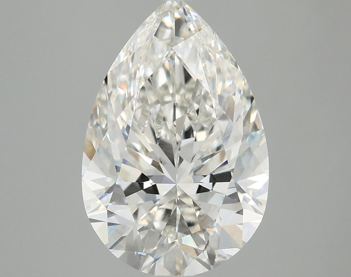 OROLEV Lab Grown Diamond Pear 4.04 Carats - Certification No.798604576