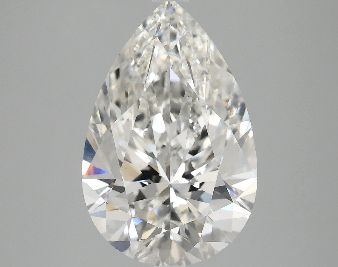 OROLEV Lab Grown Diamond Pear 4.03 Carats - Certification No.719573131