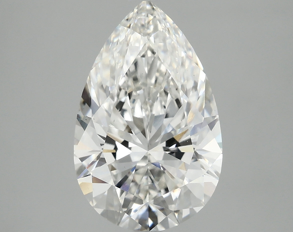 OROLEV Lab Grown Diamond Pear 4.1 Carats - Certification No.763662474