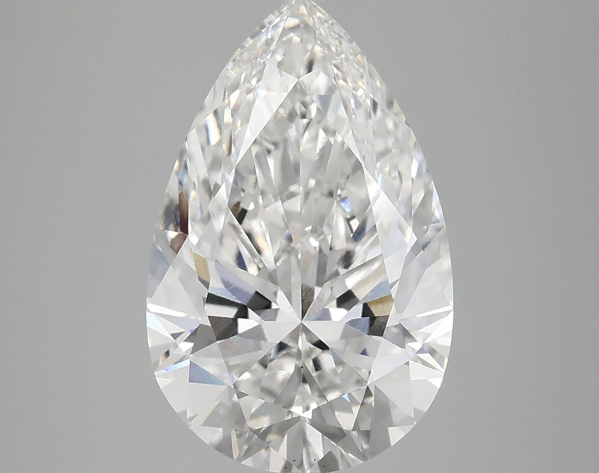 OROLEV Lab Grown Diamond Pear 4.1 Carats - Certification No.763663149