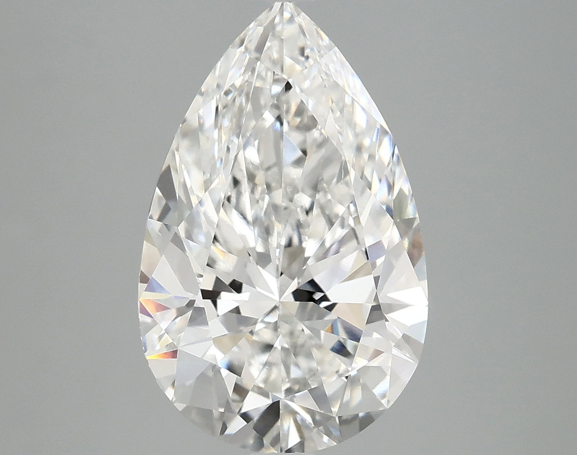 OROLEV Lab Grown Diamond Pear 4.09 Carats - Certification No.763665733