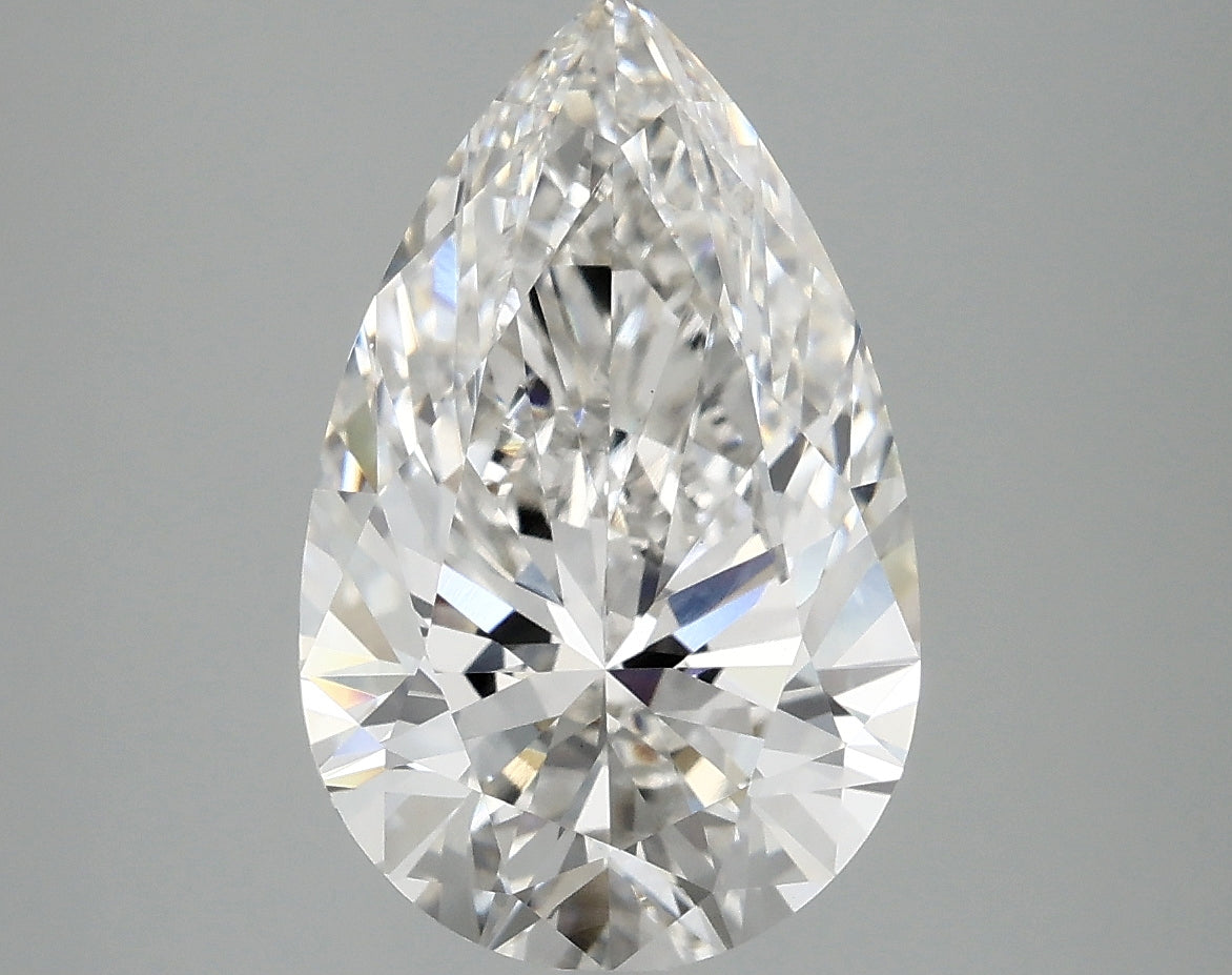 OROLEV Lab Grown Diamond Pear 4 Carats - Certification No.797670741