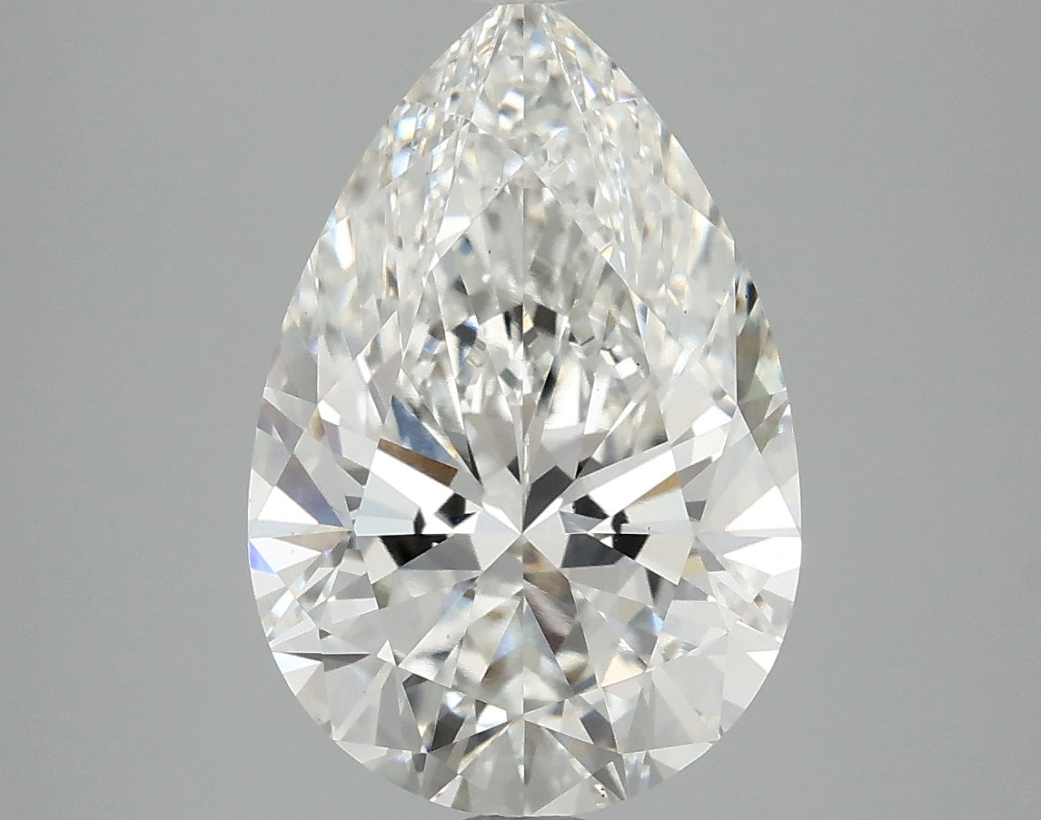 OROLEV Lab Grown Diamond Pear 4.09 Carats - Certification No.763664960