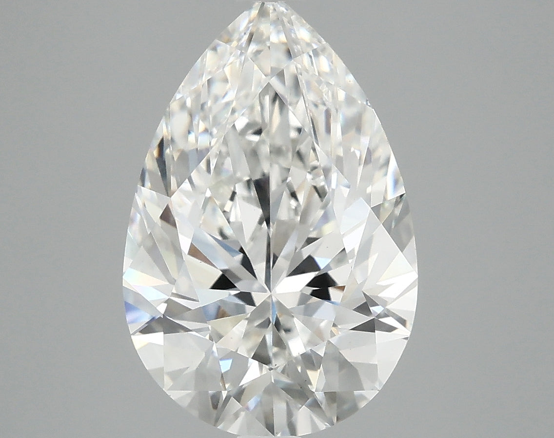 OROLEV Lab Grown Diamond Pear 4.08 Carats - Certification No.763664953