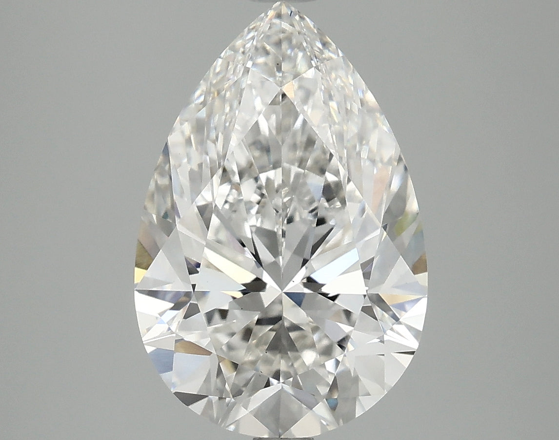 OROLEV Lab Grown Diamond Pear 4.07 Carats - Certification No.763662354