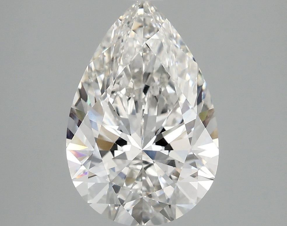 OROLEV Lab Grown Diamond Pear 2.52 Carats - Certification No.772652749