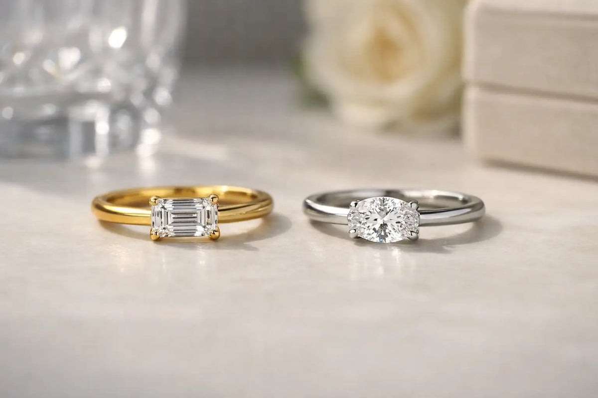 East West Diamond Rings With Modern Elegance