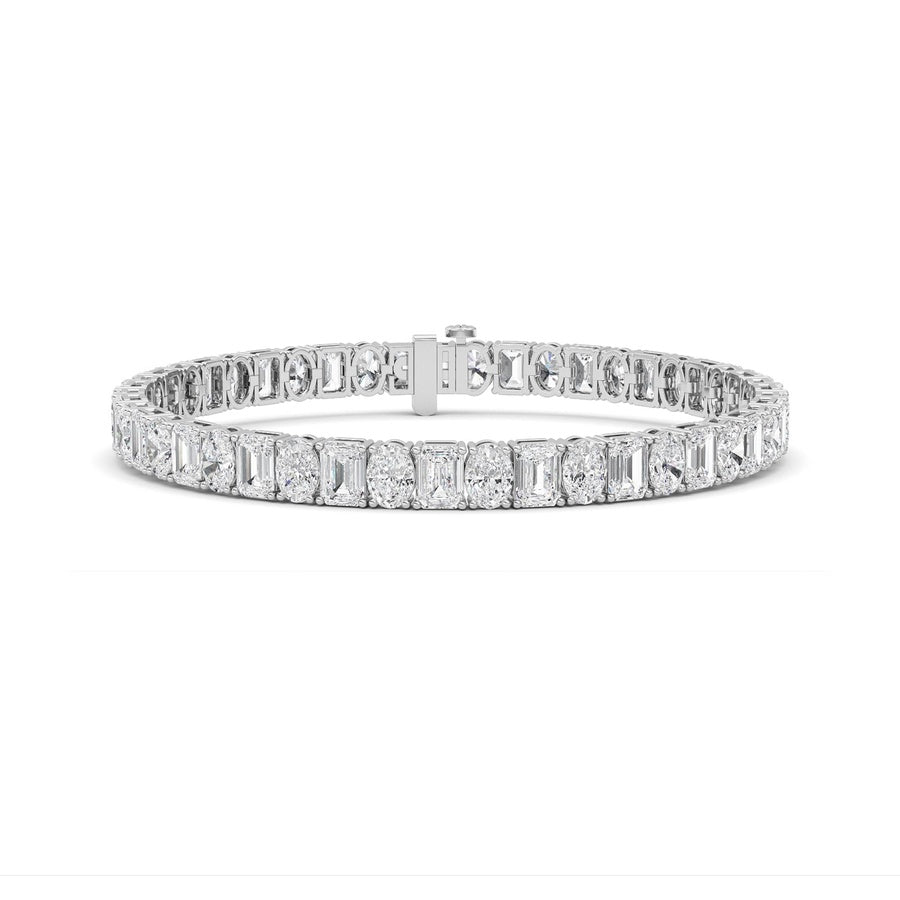 14K White Gold Bracelet KJ01091B.EM-15-21F