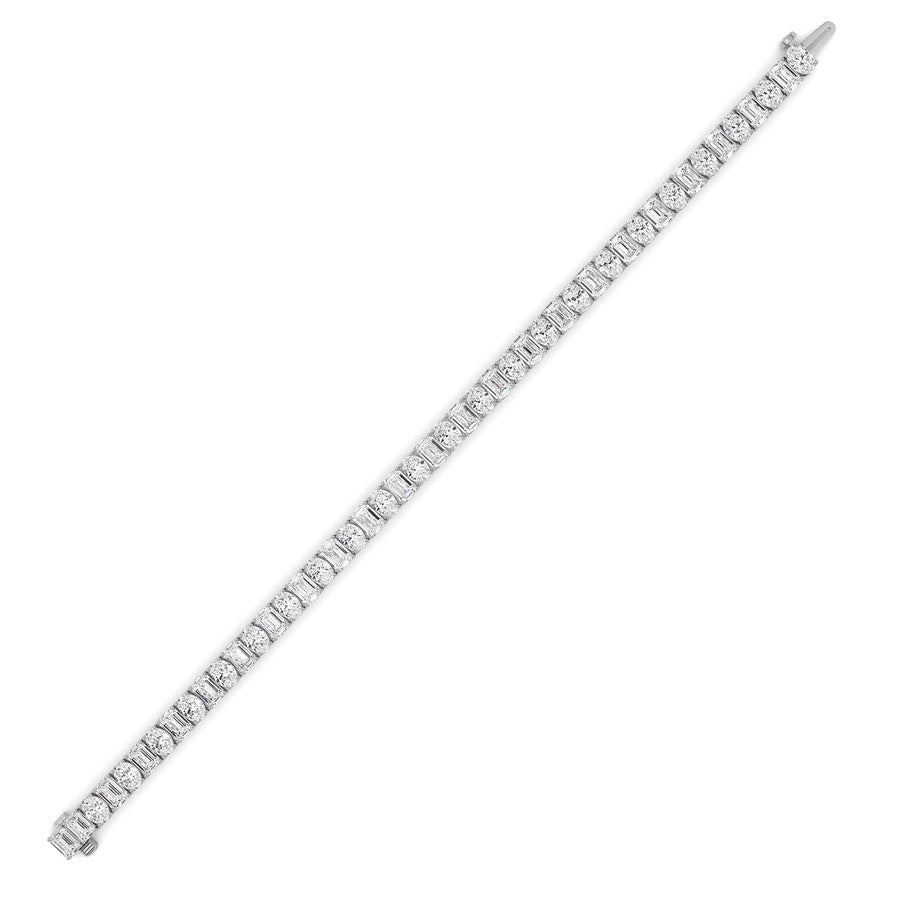 14K White Gold Bracelet KJ01091B.EM-15-21F
