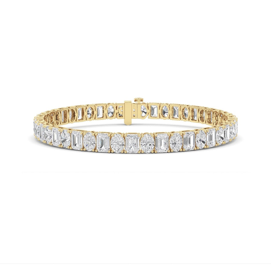 14K White Gold Bracelet KJ01091B.EM-15-21F
