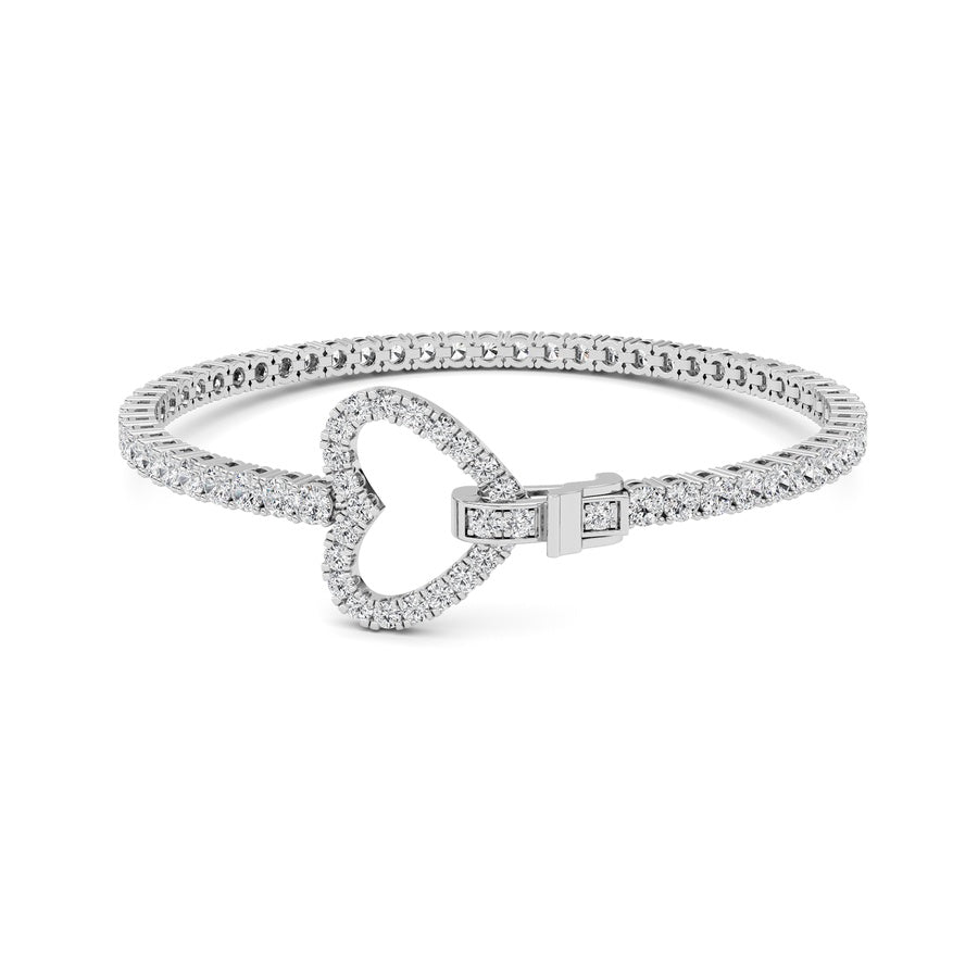 14K White Gold Bracelet KJ02792B.RD-5-21F
