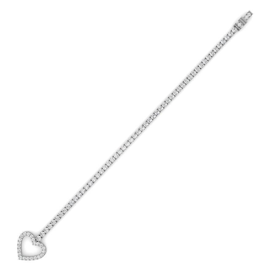 14K White Gold Bracelet KJ02792B.RD-5-21F
