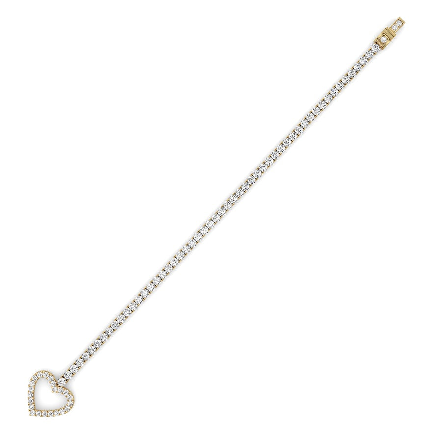 14K White Gold Bracelet KJ02792B.RD-5-21F