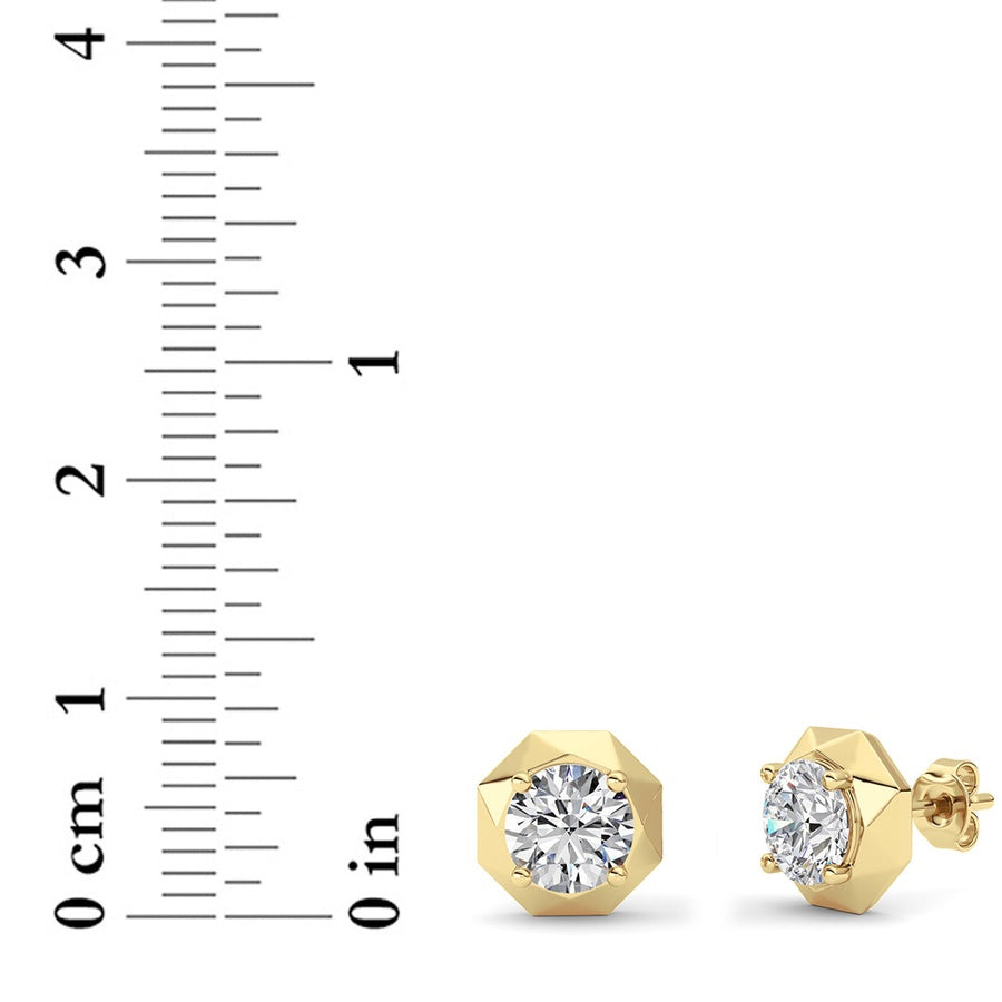 14K Yellow Gold Earring KJ02547E.RD-2-22F