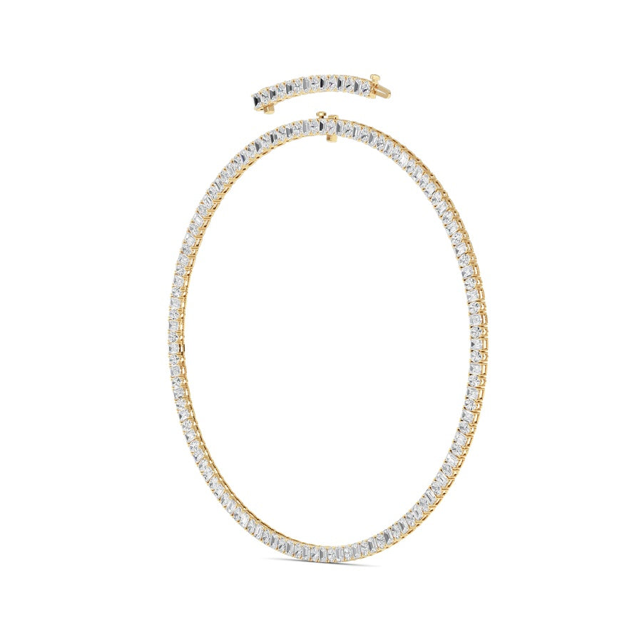 33Cttw Emerald Lab Grown Diamond (F/VS ) Necklacein 14K Gold