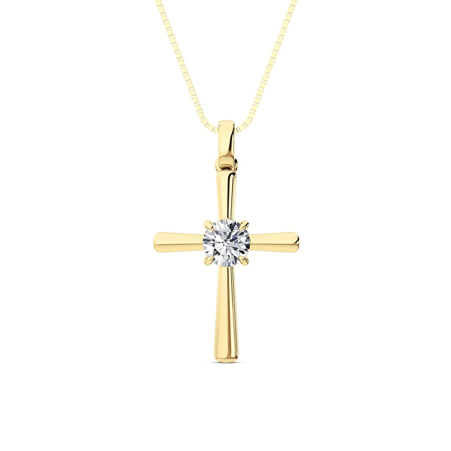 14K Yellow Gold Necklace KJ02500P.RD-0.5-22F
