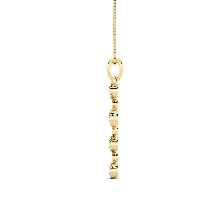 14K Yellow Gold Necklace KJ02507P.RD-1-22F