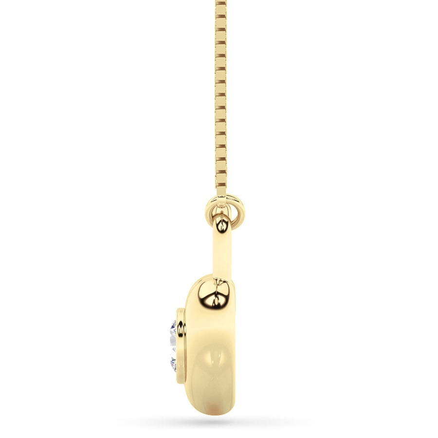 14K Yellow Gold Necklace KJ02570N.RD-0.5-22F