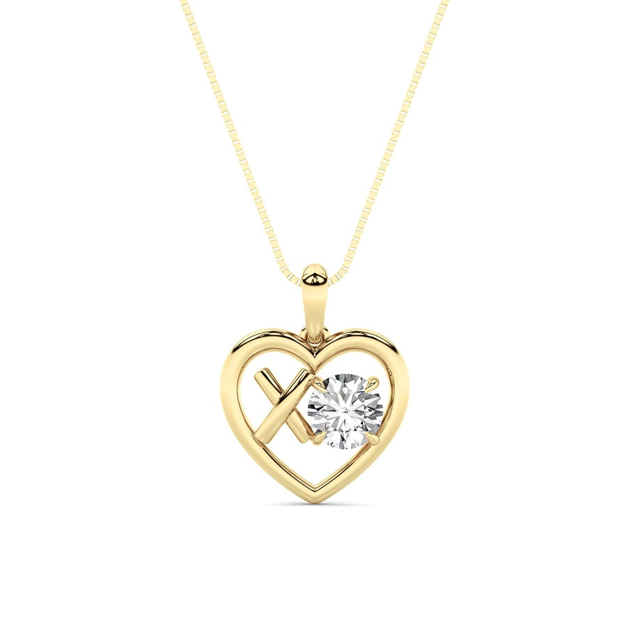 14K Yellow Gold Necklace KJ02701P.RD-1-22F