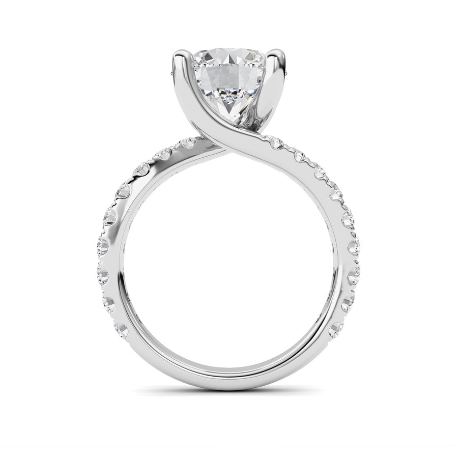 14K White Gold Ring KJ02394R.RD-3.75-21F