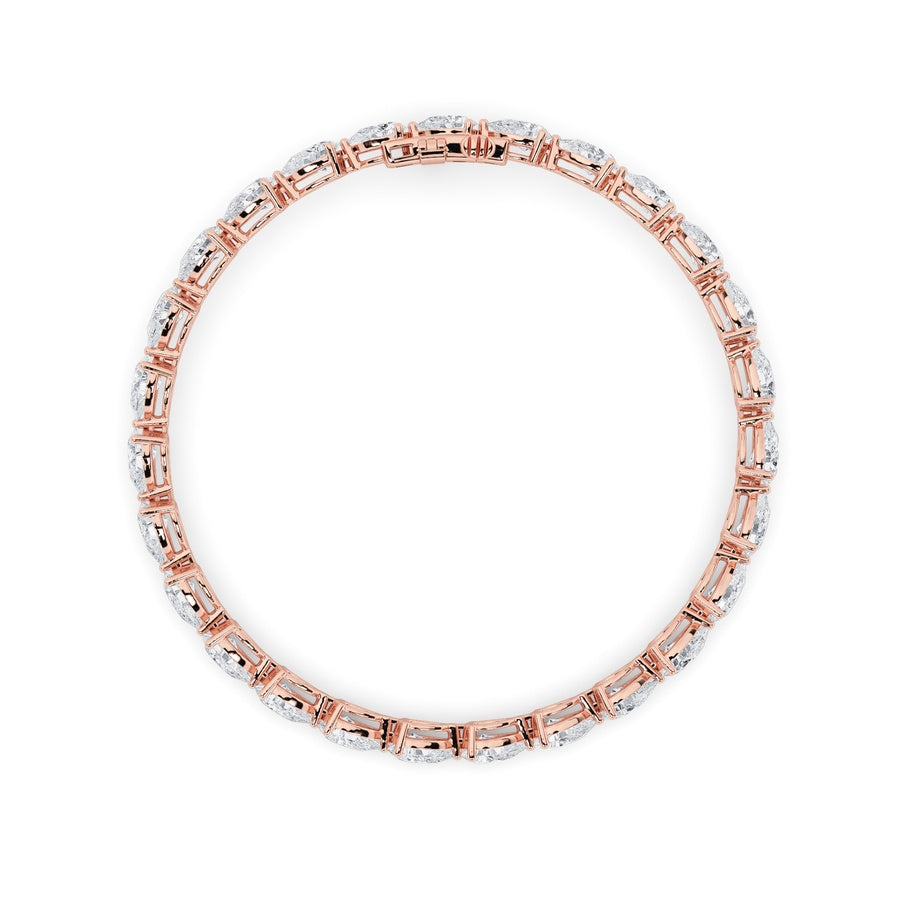 Pear Shape Fancy Line Bracelet lab grown diamond
