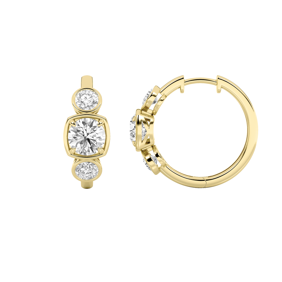 14K Yellow Gold Earring KJ01881H.RD-3-22F