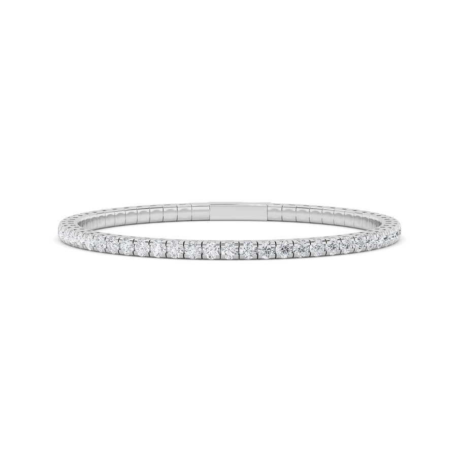 5.5Cttw Round Shaped Lab Grown Diamond (GVS)  Bracelet in 14K Gold