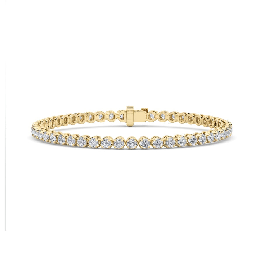 Round Shape Tennis Bracelet lab grown diamond