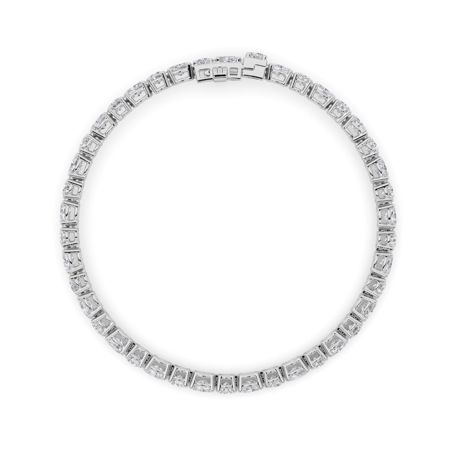 Oval Shape East West Bracelet lab grown diamond