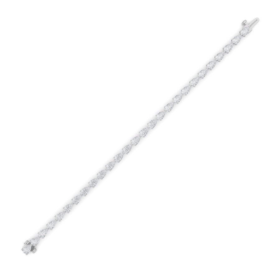 Pear Shape Fancy Line Bracelet lab grown diamond