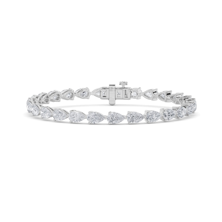 Pear Shape East West Bracelet lab grown diamond