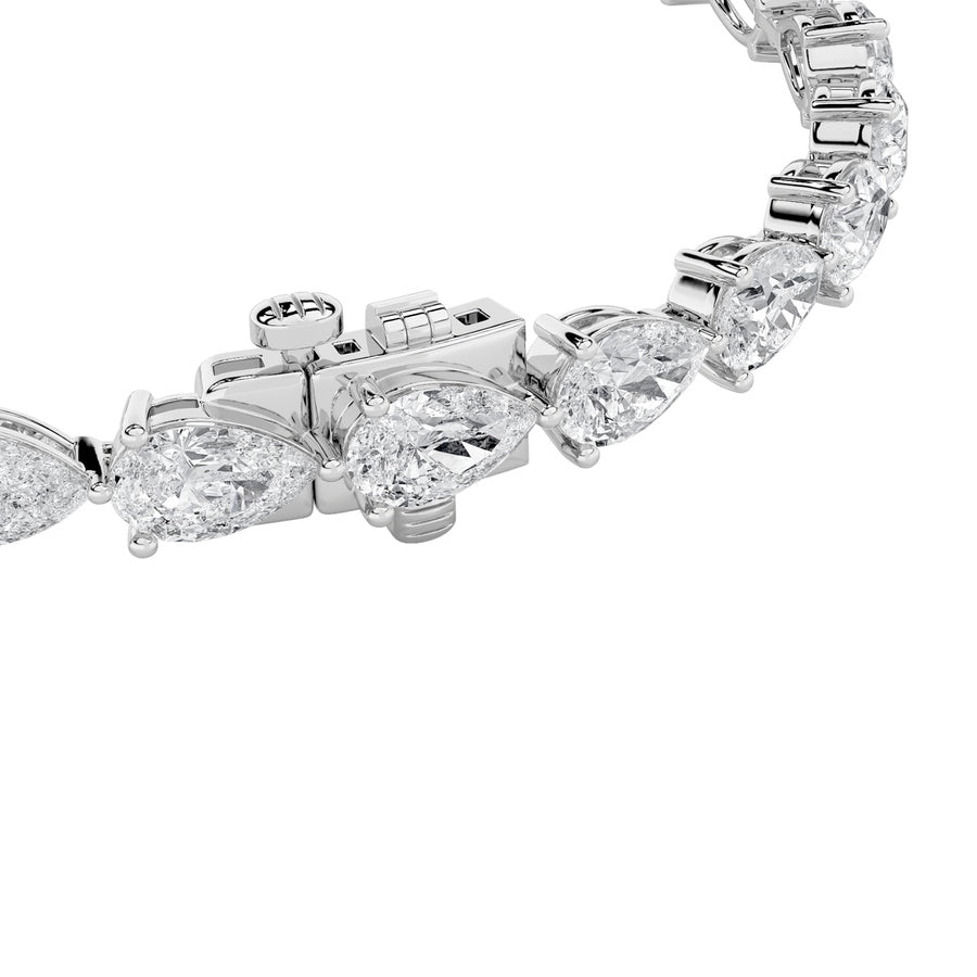 Pear Shape East West Bracelet lab grown diamond