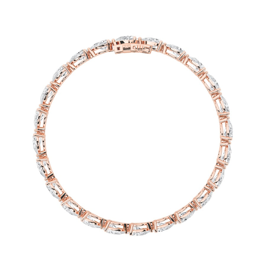 Pear Shape East West Bracelet lab grown diamond