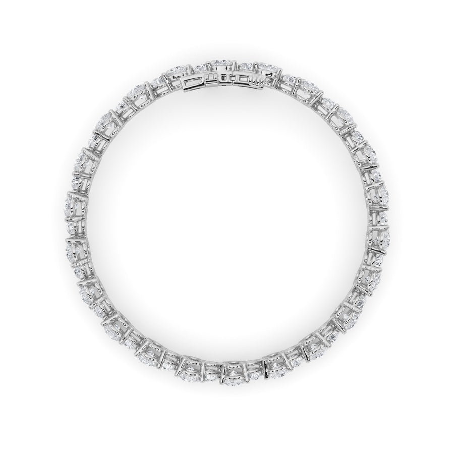 Round Shape Cluster Bracelet lab grown diamond