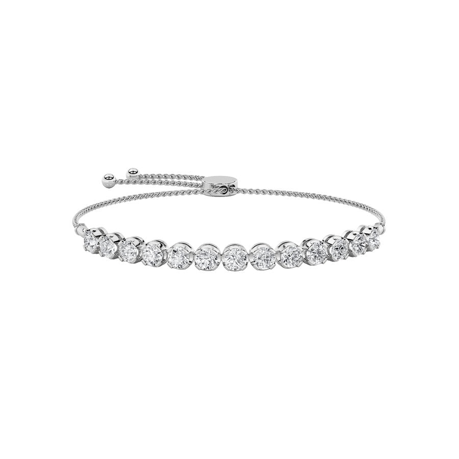 Round Shape Bolo Bracelet lab grown diamond