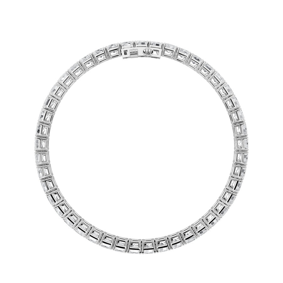 Emerald Shape Lab Grown Diamond North South Bracelet lab grown diamond
