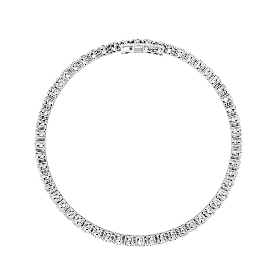 14K White Gold Bracelet KJ01855B.RD-5-21F