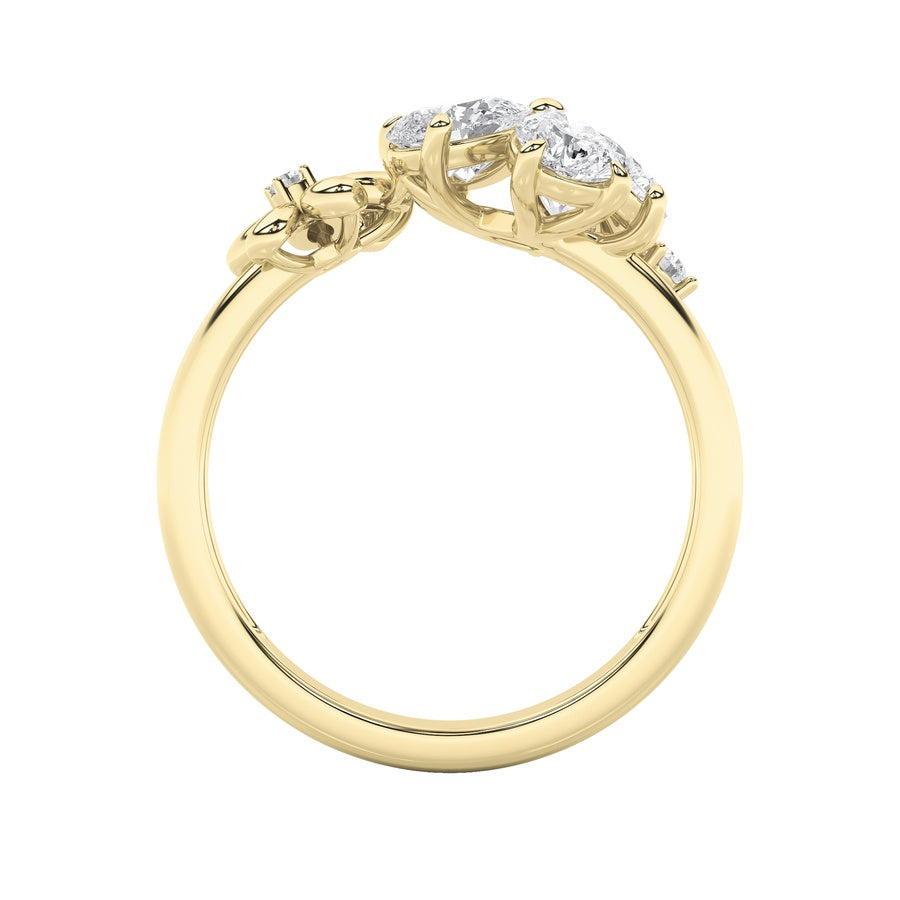 5.4Cttw Mix Shaped Lab Grown Diamond (F/VS) Bracelet in 14K Gold