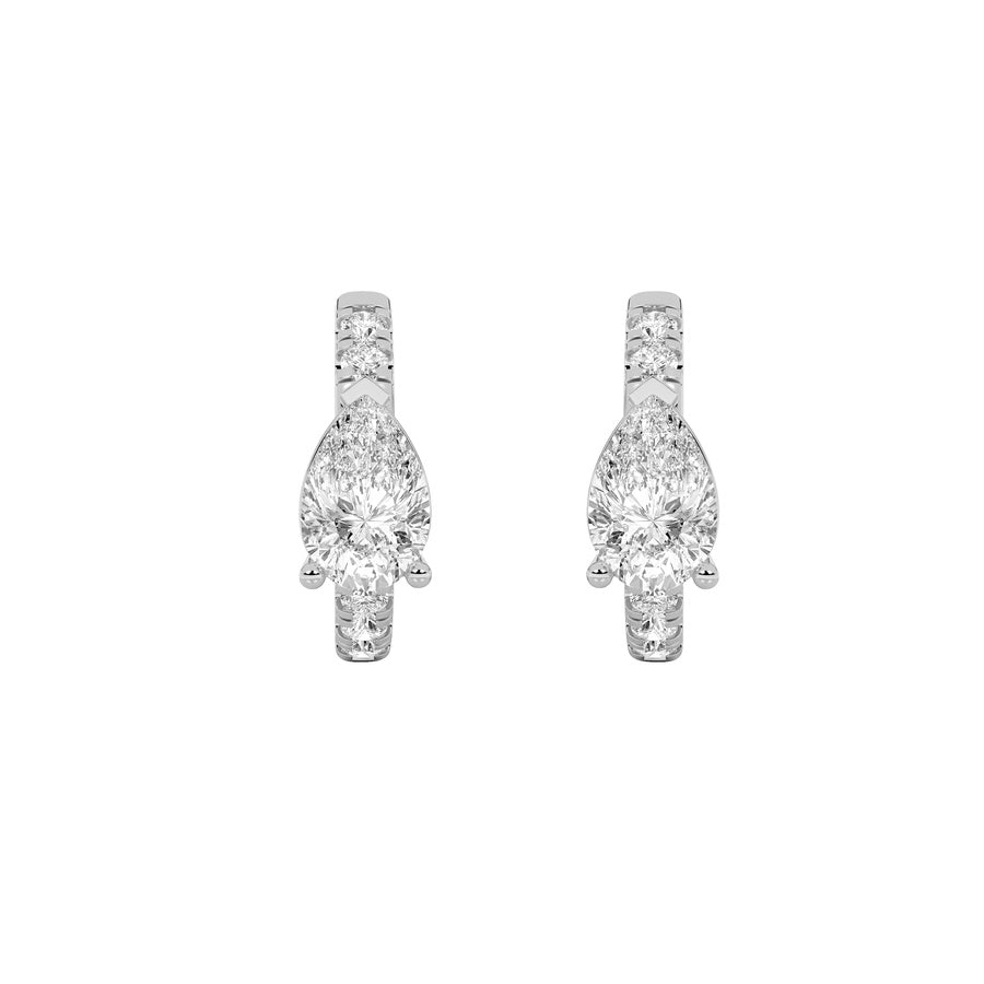 14K White Gold Earring KJ00184H.PS-1.5-21F