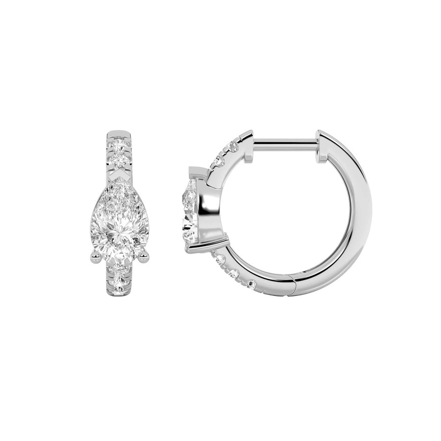 14K White Gold Earring KJ00184H.PS-1.5-21F