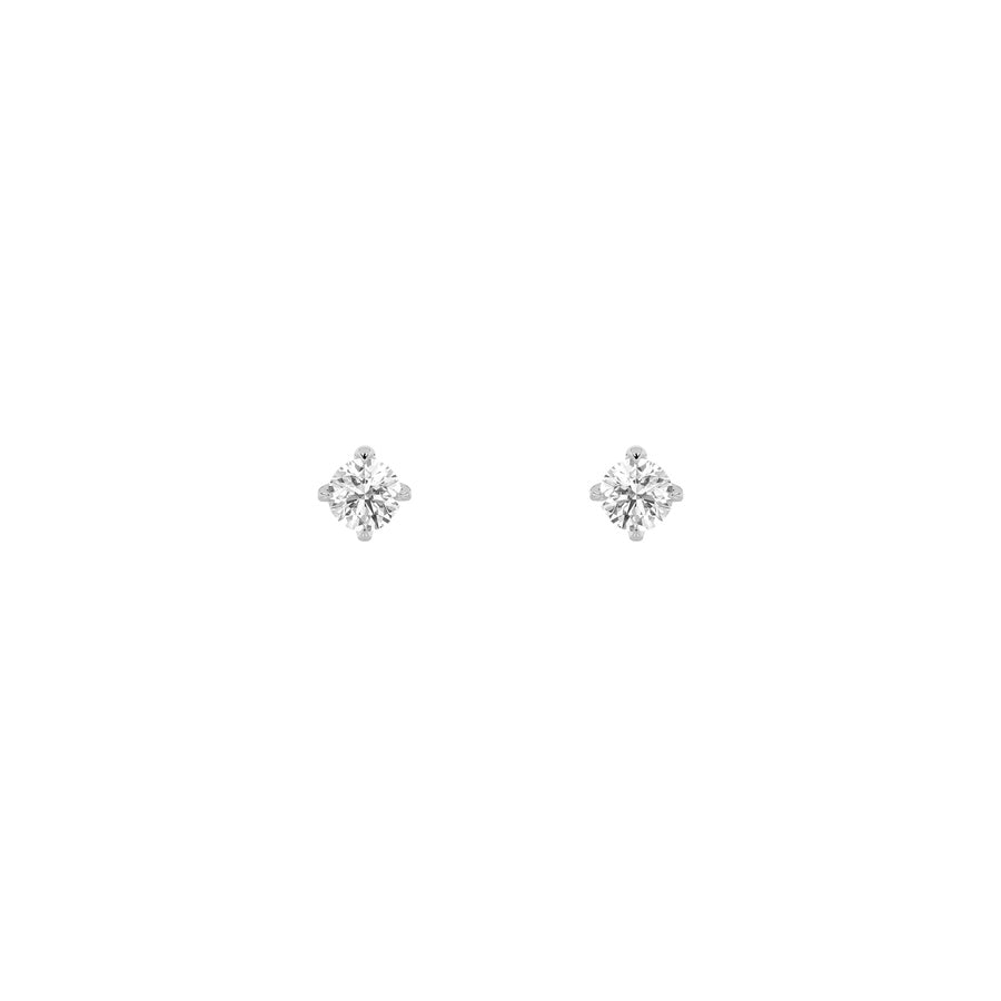 0.25Cttw Round Shaped Lab Grown Diamond (F/VS) Stud Earrings in 14K Gold